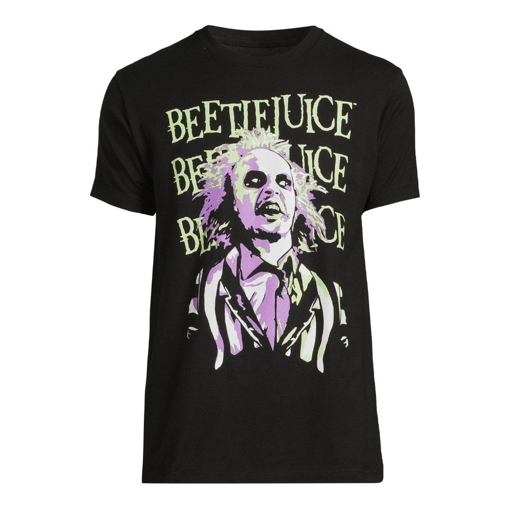Beetlejuice Men's Medium‎ Graphic Tee with Short Sleeves